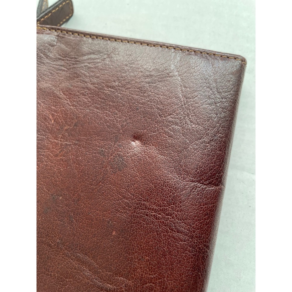 Jack Georges Brown Leather Men's/Women's Travel Wallet Clutch - Picture 3 of 8